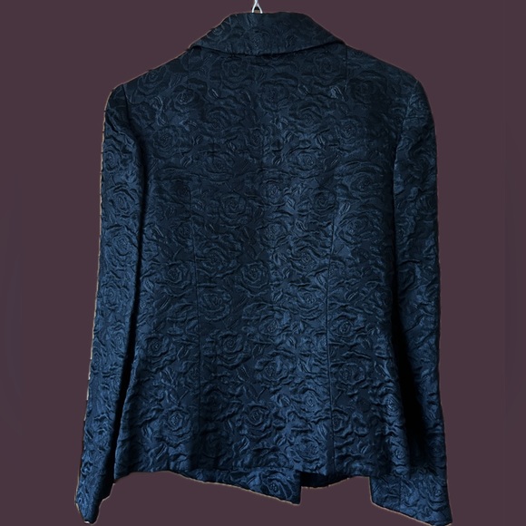 (Custom made) Vintage Double-breasted black blazer - Picture 2 of 3